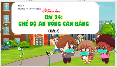 Chế độ ăn cân bằng – tiết 2