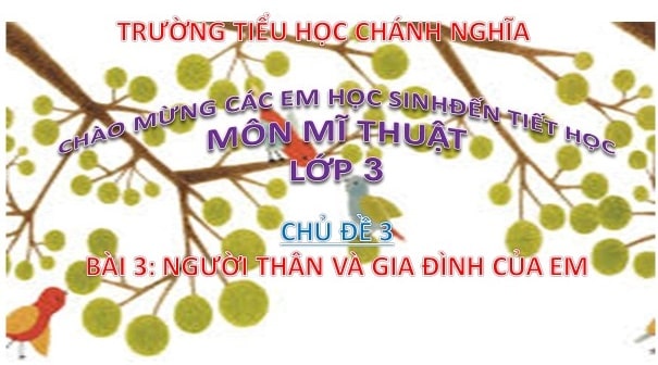 Bài 3: Người thân và gia đình của em (Tiết 1,2)